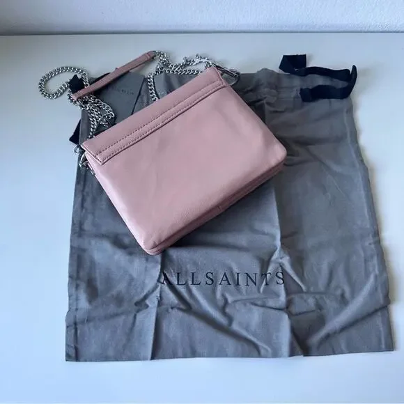 NWT AllSaints Brune Leather Shoulder Bag